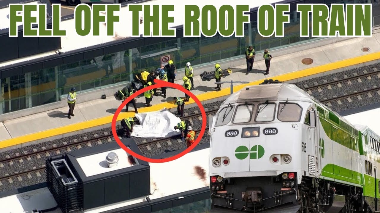 15 Y.O FALLS OFF ROOF of GO Train