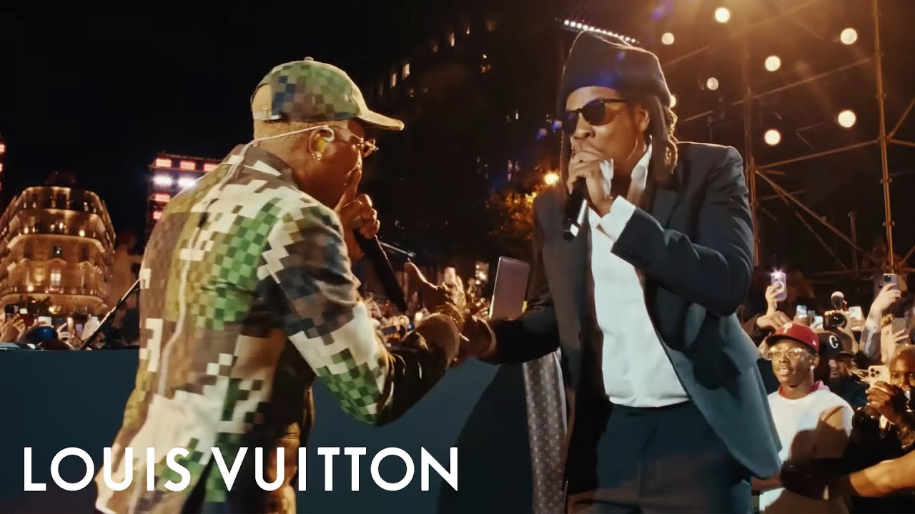 Pharrell Williams and Jay-Z Perform at the Men’s Spring-Summer 2024 Show | LOUIS VUITTON