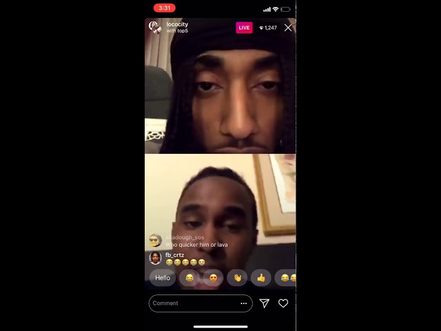Top5 Vs LocoCIty On Instagram Live