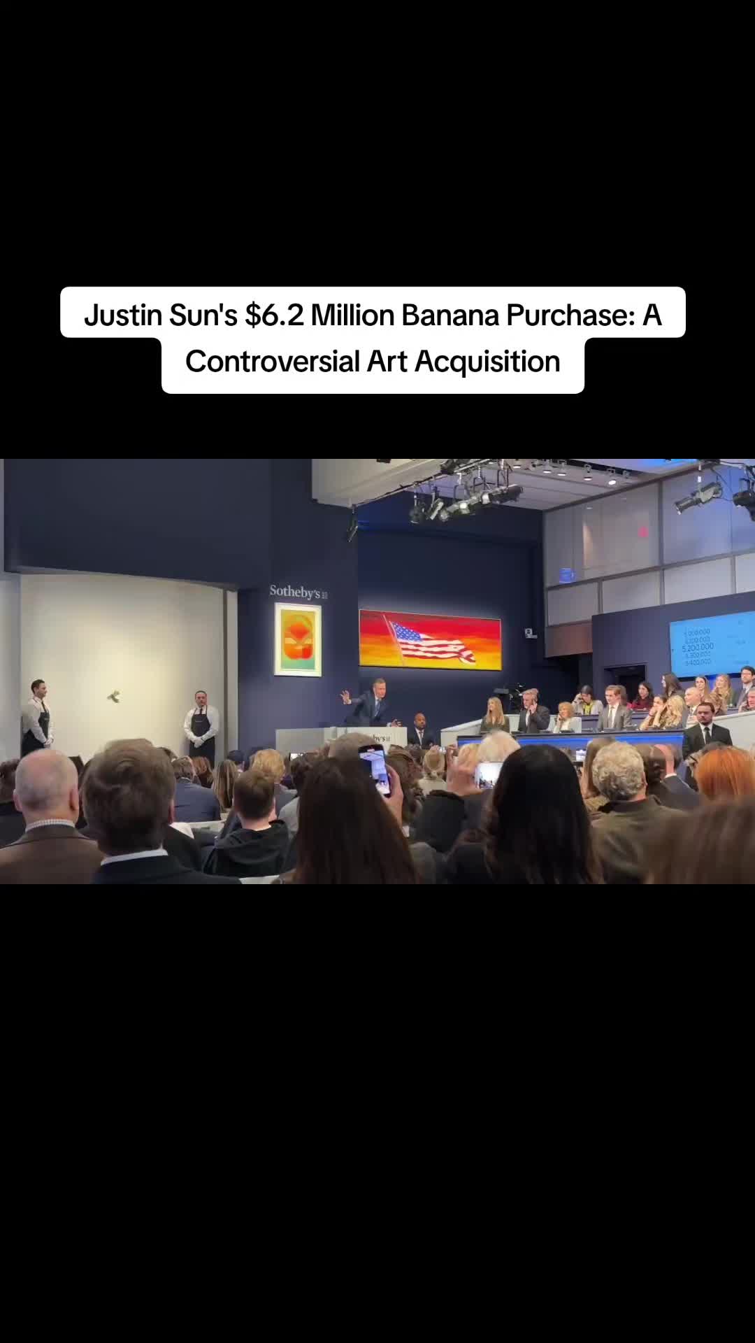 A wealthy Asian man spent $6.2 million on a banana held up with duct tape!