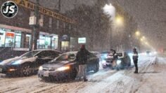 Toronto Winter Storm | Crazy Snowfall Downtown Walk (Feb 2025)