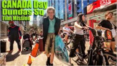 Canada Day at Dundas Square: Dancer, Pull-Ups & Horse Cops Steal the Show