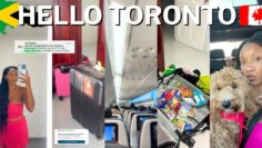 MOVING VLOG 3: Final 24 Hours in Jamaica, toronto flight, rude comments, hairstyle, errands + tears