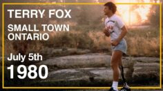 Terry Fox in Madoc, Ontario on July 5th, 1980