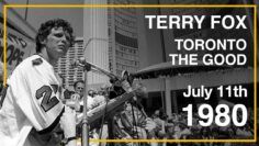 Terry Fox in Toronto, Ontario on July 11th, 1980