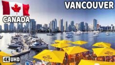 🇨🇦 【4K】☀️ Downtown  Vancouver & Coal Harbour. Vancouver. BC, Canada. Relaxing Walk. Go Pro Hero 10.