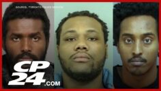 Three suspects wanted, 88 charges laid in recording studio shootout