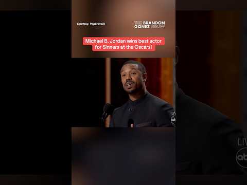 Michael B. Jordan wins best actor for Sinners at the Oscars!