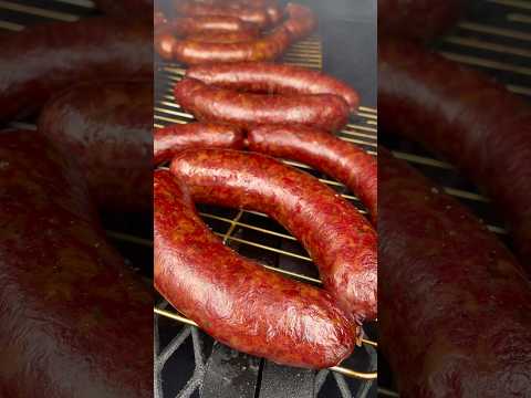 Cured and smoked homemade Donair sausages #halifax #sausage #smokedsausage #beef #meat #offsetsmoker
