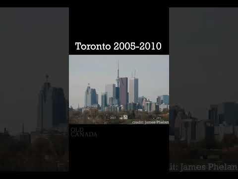 The Toronto skyline from 2005-2010