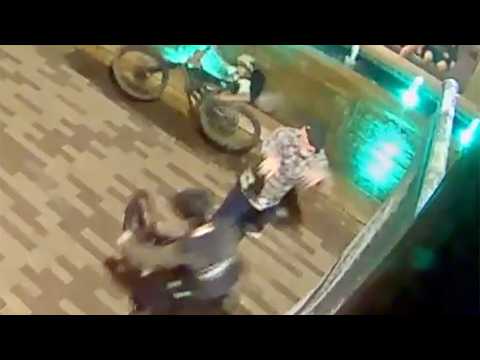 CAUGHT ON CAMERA: Man pushes kids off bikes
