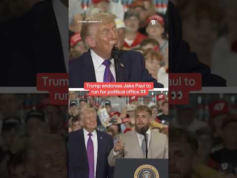 Trump endorses Jake Paul to run for political office 👀