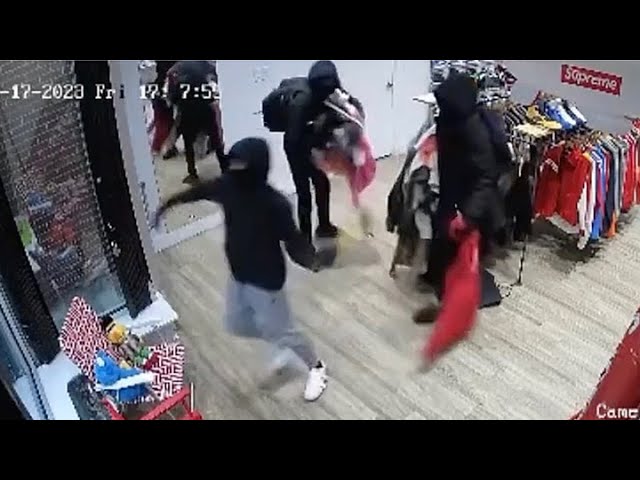CAUGHT ON CAMERA: Masked thieves loot Pure10 streetwear store
