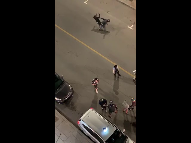 Montreal Street Brawl Bikers vs Street Gang Bataille Montreal 2019 Montreal Fight 2019