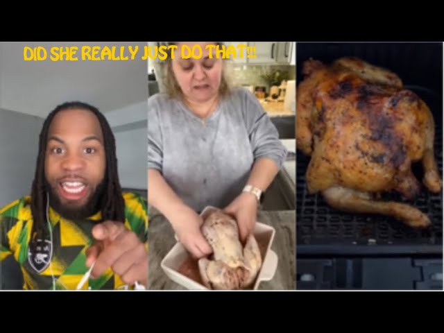 FDA says don’t wash your chicken..!!! And that’s exactly what she did