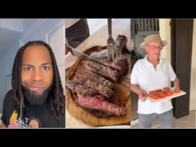 87 year old French￼ man making lunch!!! ￼