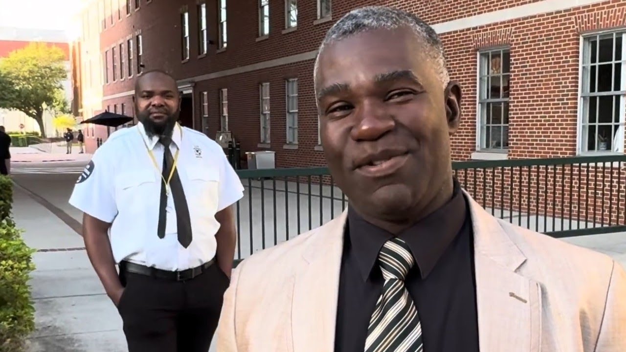 Church members and armed guard attempt to violate rights