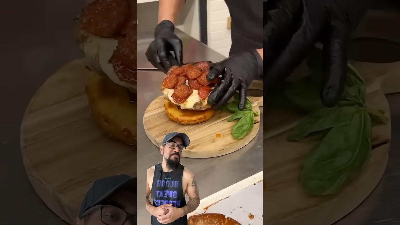 (Credit: chefclub_network on IG) #burger #cheeseburger #foodie #sandwich