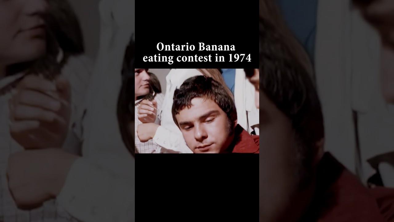 A 1974 banana eating contest in Ontario