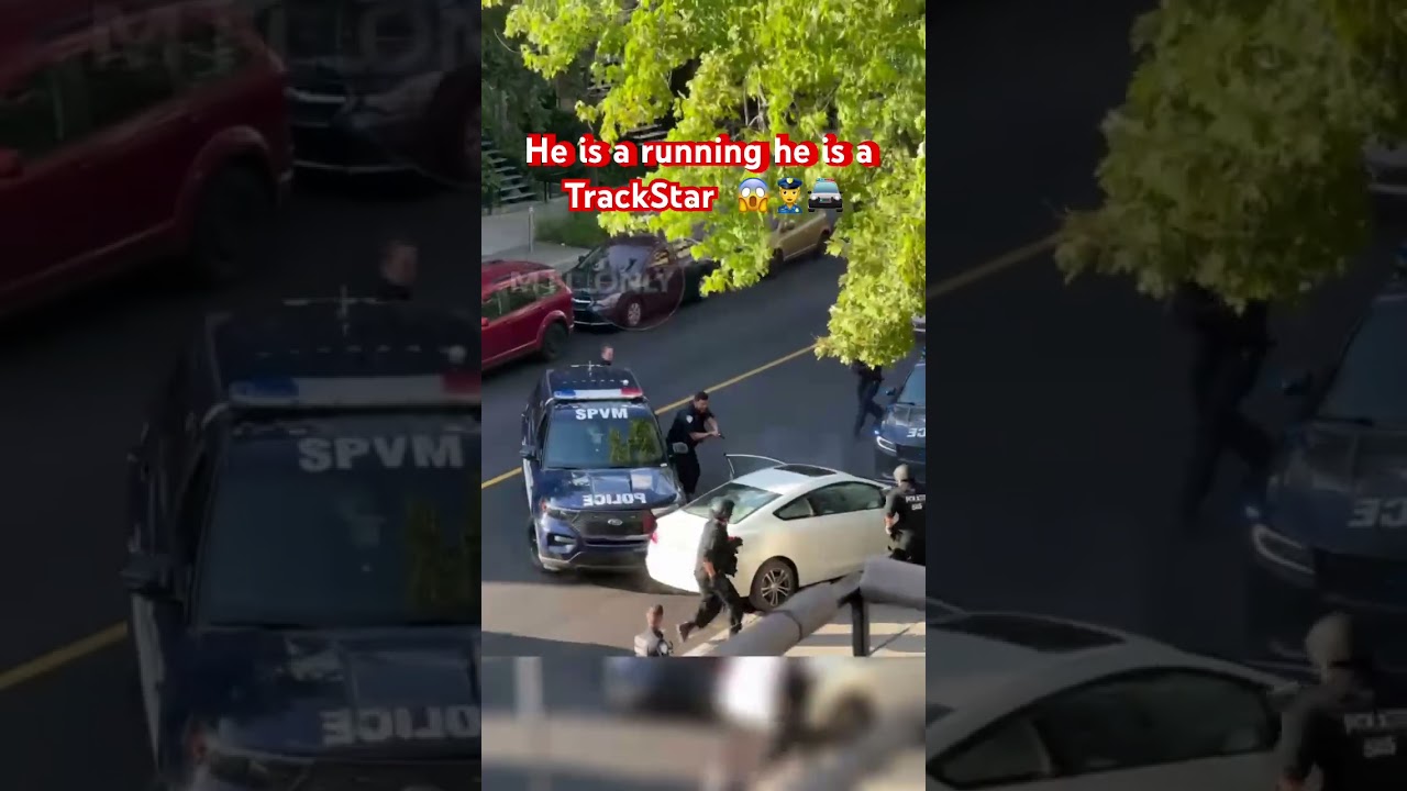 He is a running he is a trackStar 😱👮‍♀️🚔 #montreal