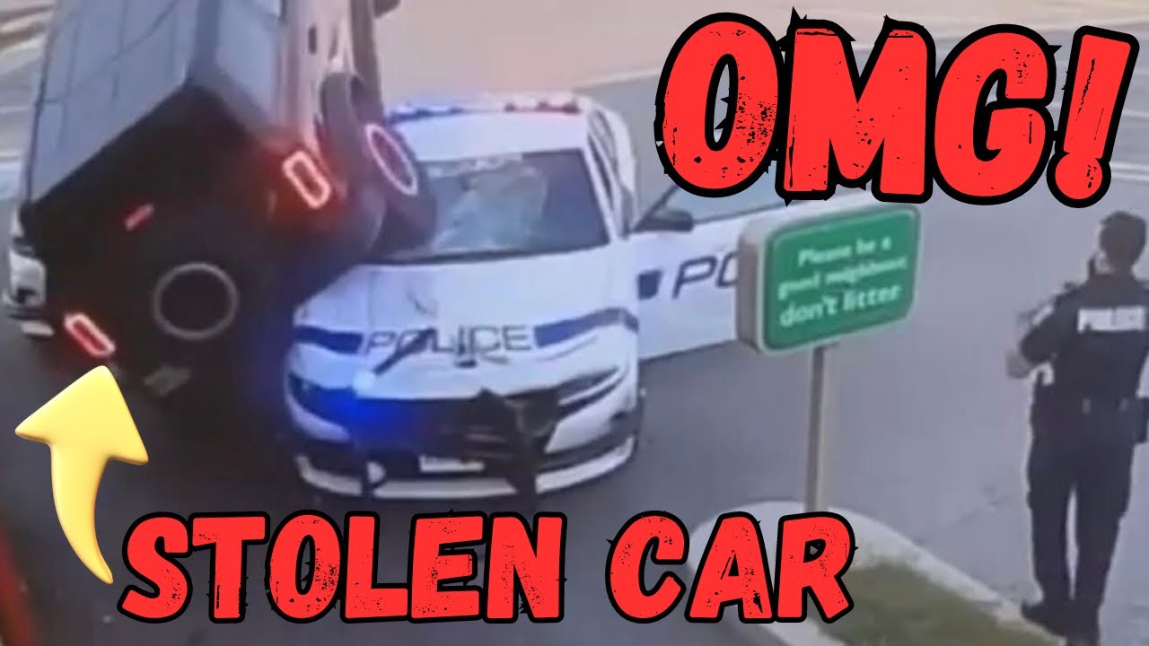 Man Drives OVER POLICE CARS in Mississauga