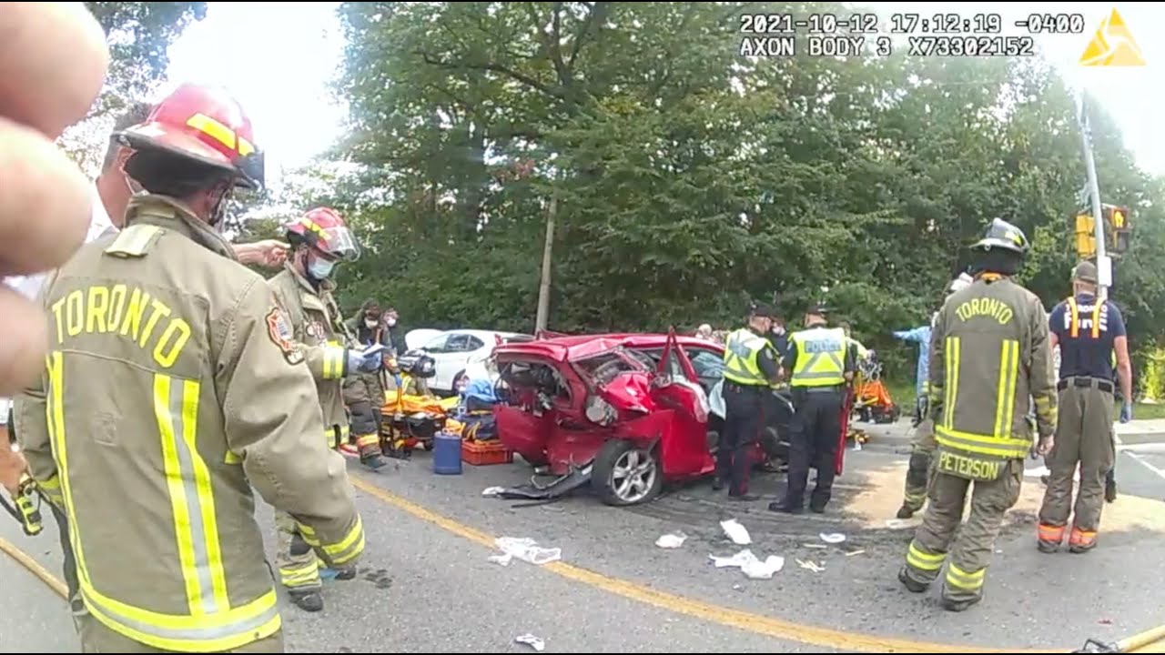 Aftermath of deadly Parkside Drive crash