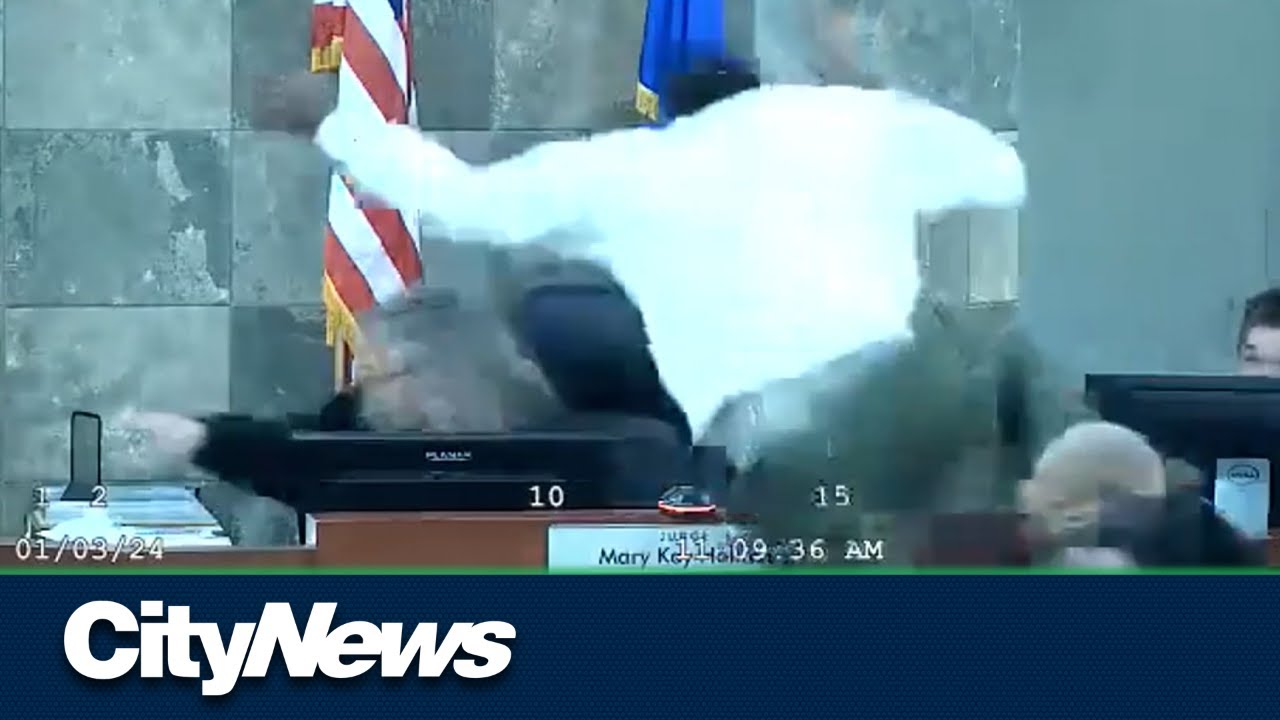 ON CAM: Nevada judge attacked by defendant inside courtroom