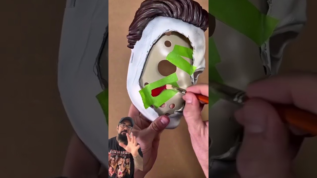 (Credit: cartoondeadwork on IG) #mask #art #jason #halloween #artist