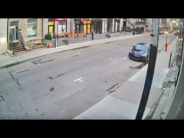 Surveillance footage of Crescent St. shooting