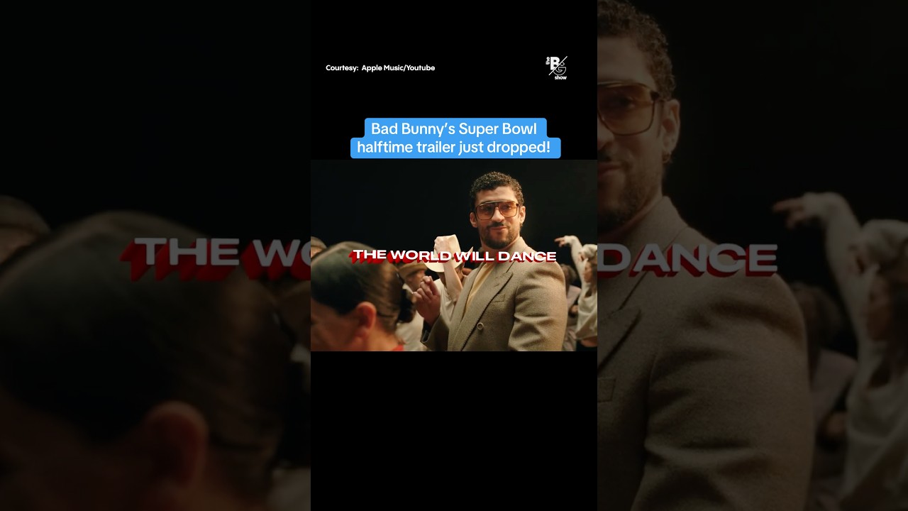 Bad Bunny’s Super Bowl halftime trailer just dropped!