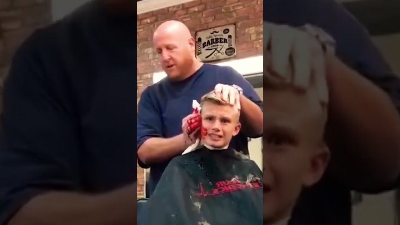 Barber pretends to cut off boy’s ear
