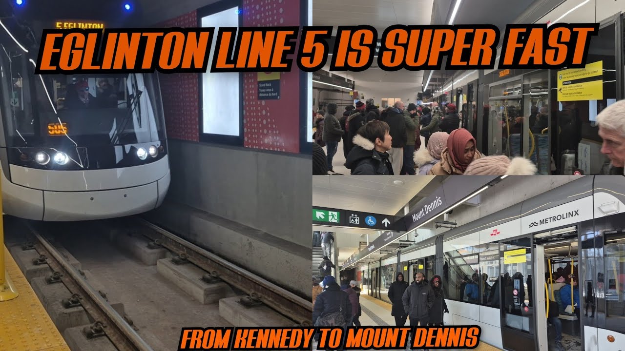 Opening Day! Eglinton Crosstown Line 5 Is Here & It’s Super Fast 🚇 (Feb 8, 2026)