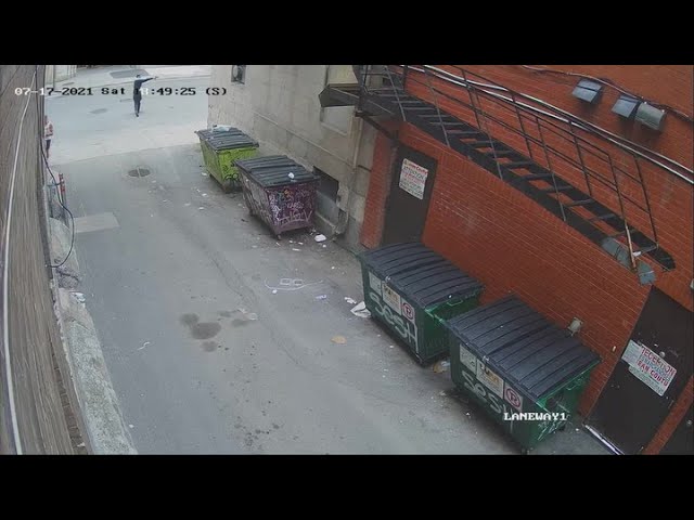 2021: Surveillance footage shows man firing multiple shots in downtown Montreal